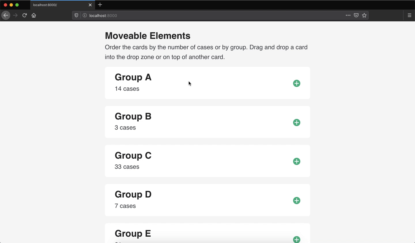 drag and drop demonstration